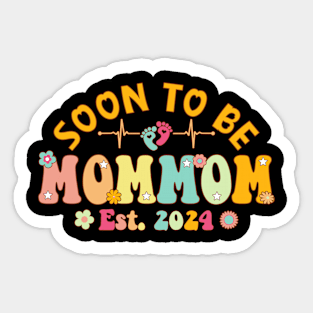 Soon To Be Mommom 2024 Mother's Day For New Mommom Sticker